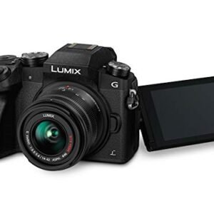 Panasonic LUMIX G7 16.00 MP 4K Mirrorless Interchangeable Lens Camera Kit with 14-42 mm Lens (Black) with 3x Optical Zoom