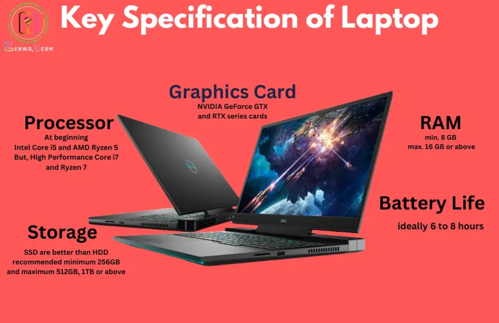 some specifications of laptops that's helps to understand "how to choose best laptop".